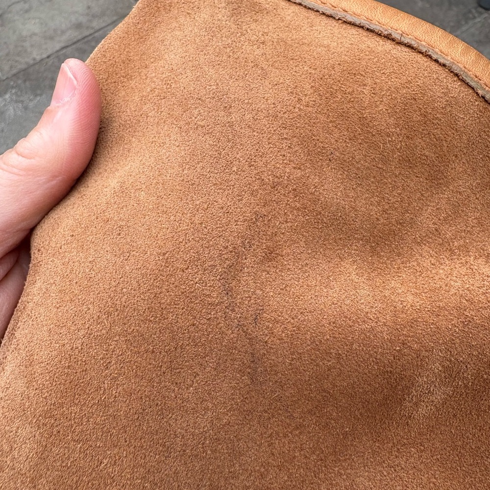 UGG Tan Suede Crossbody Bag with Relaxed Design - Picture 6 of 14